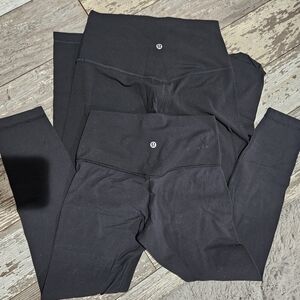 Lululemon Black High-Rise Leggings (Pair)